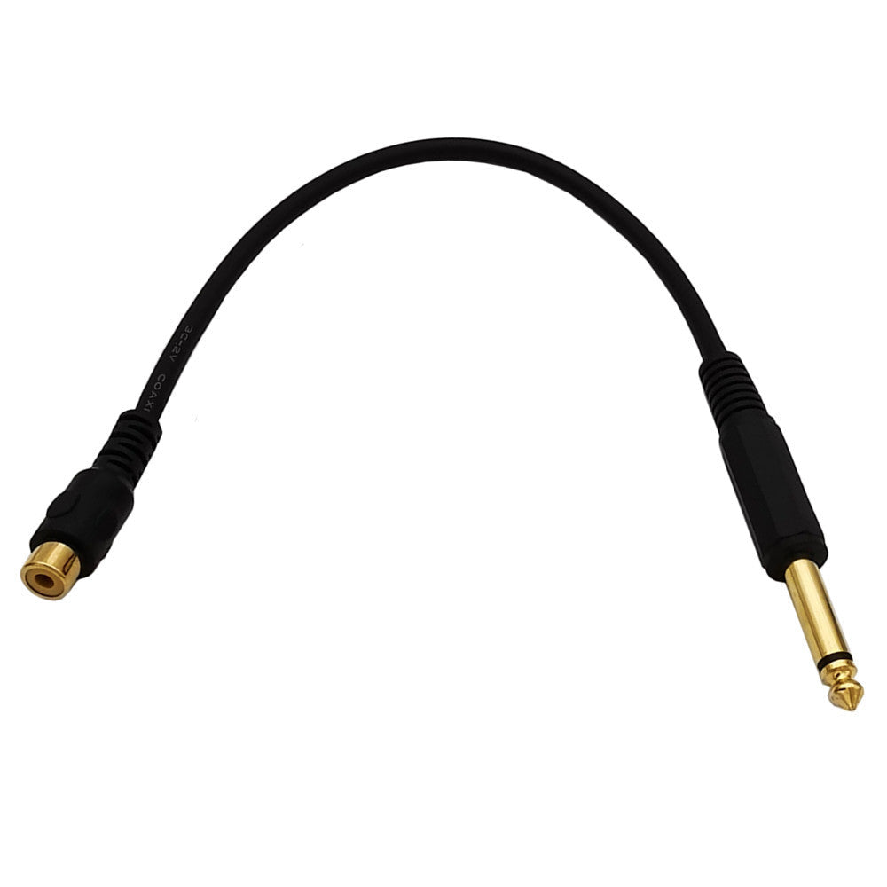 RCA Female to 6.35mm (1/4”) Mono Male Audio Cable – For Instruments, Amplifiers, Speakers & More