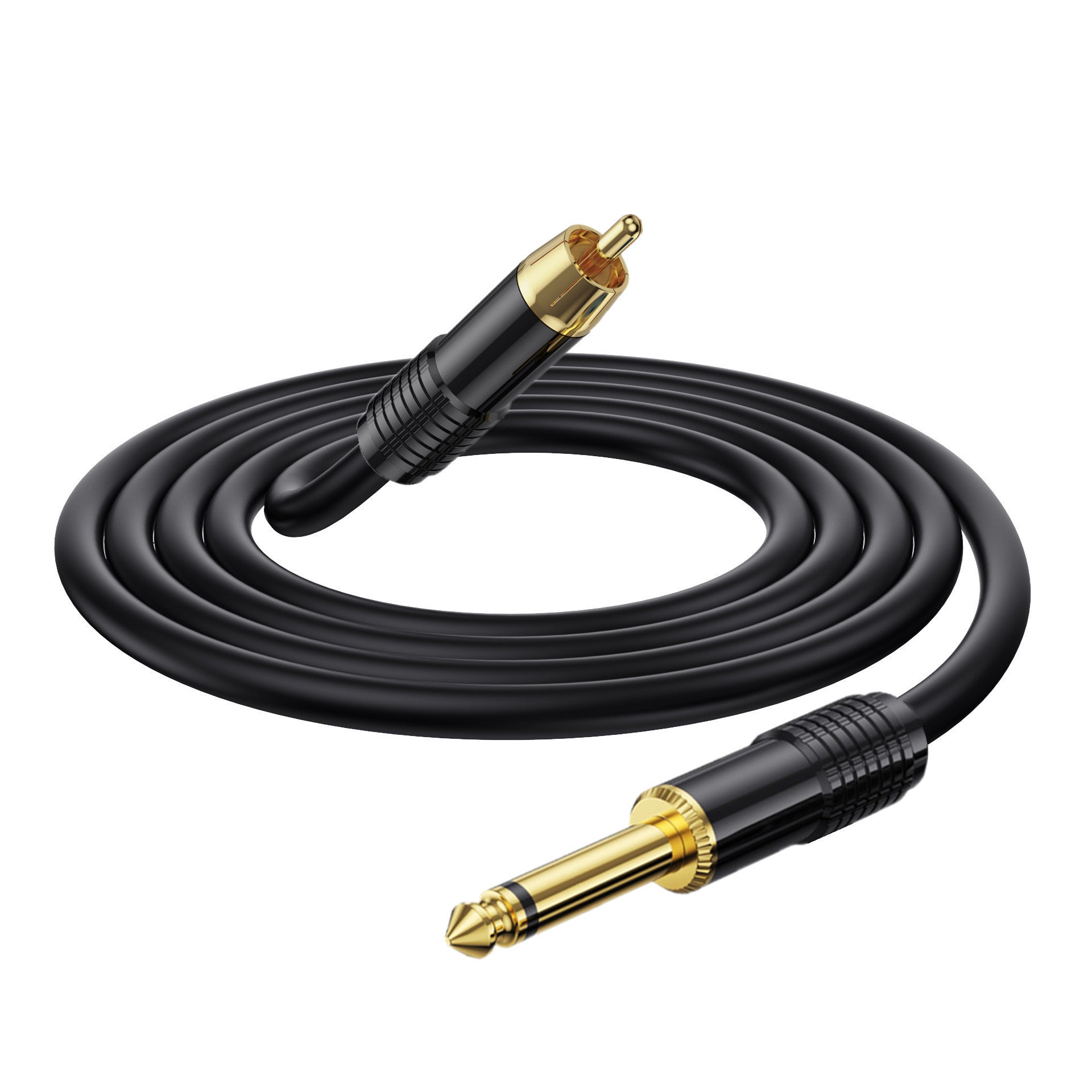 RCA to 1/4" Audio Cable, 6.35mm TS Mono Male to RCA Male Patch Cord