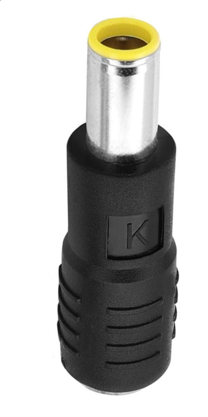 A black DC charging cable with a male 7909 connector on one end and a female 8020 connector on the other.