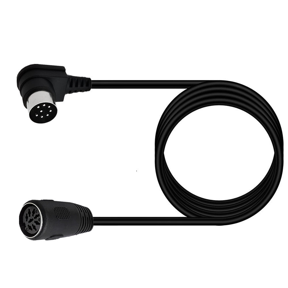 side view of 8 pin DIN male to female extension cable