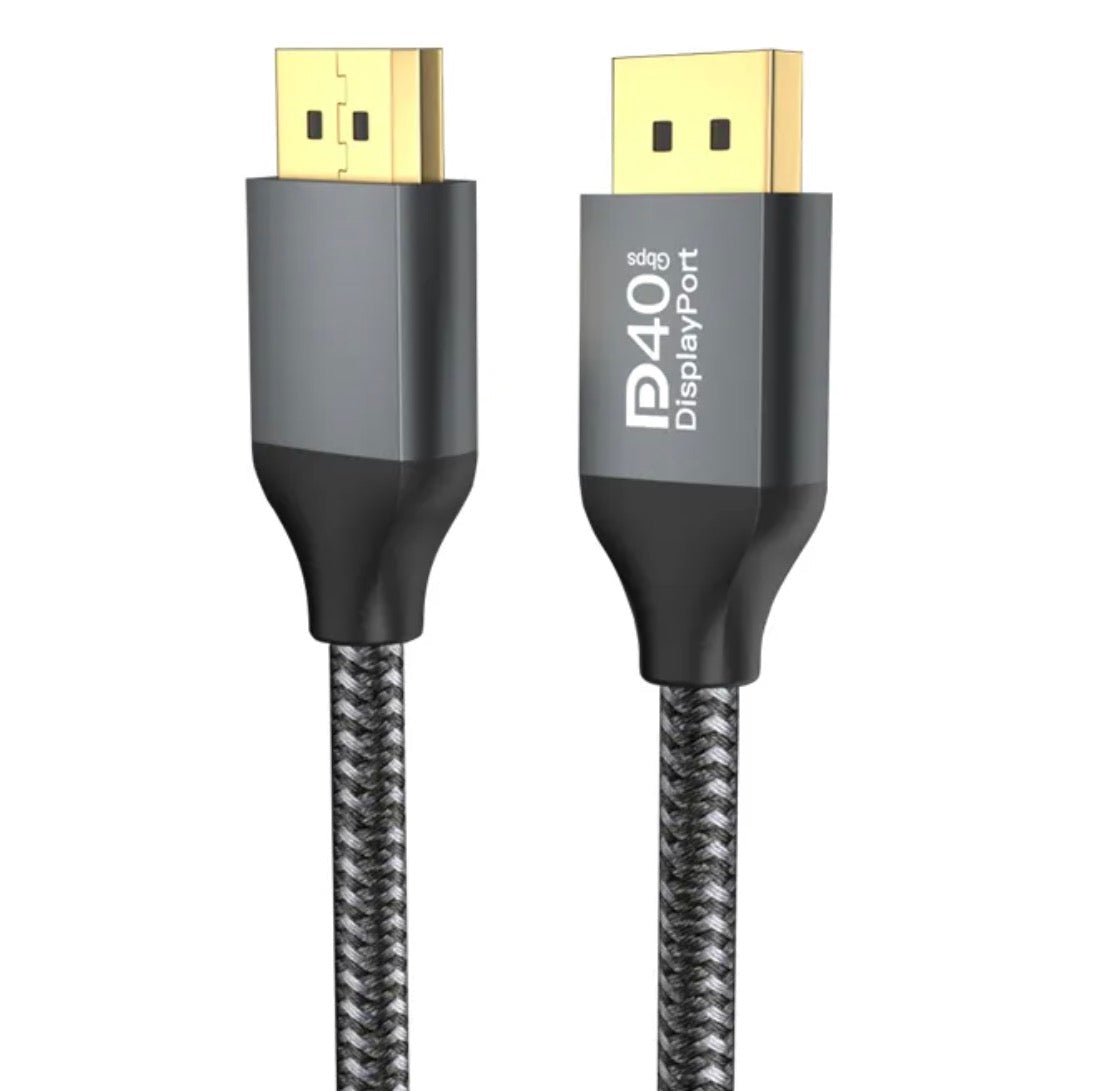 80Gbps DisplayPort 2.1 cable for gaming monitors and PCs