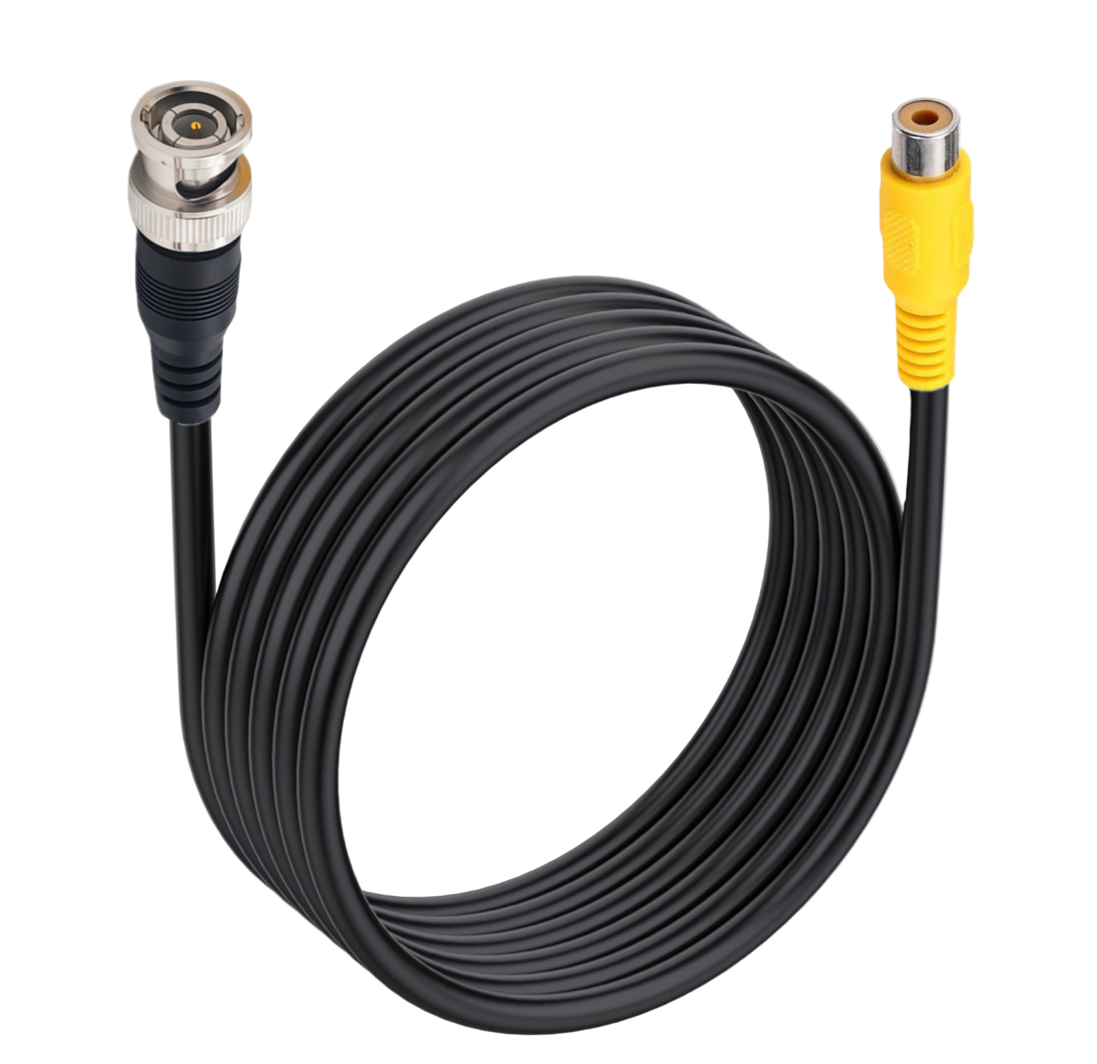 BNC Male to RCA Female Coaxial Video Cable – 1.8m HD Monitoring Lead