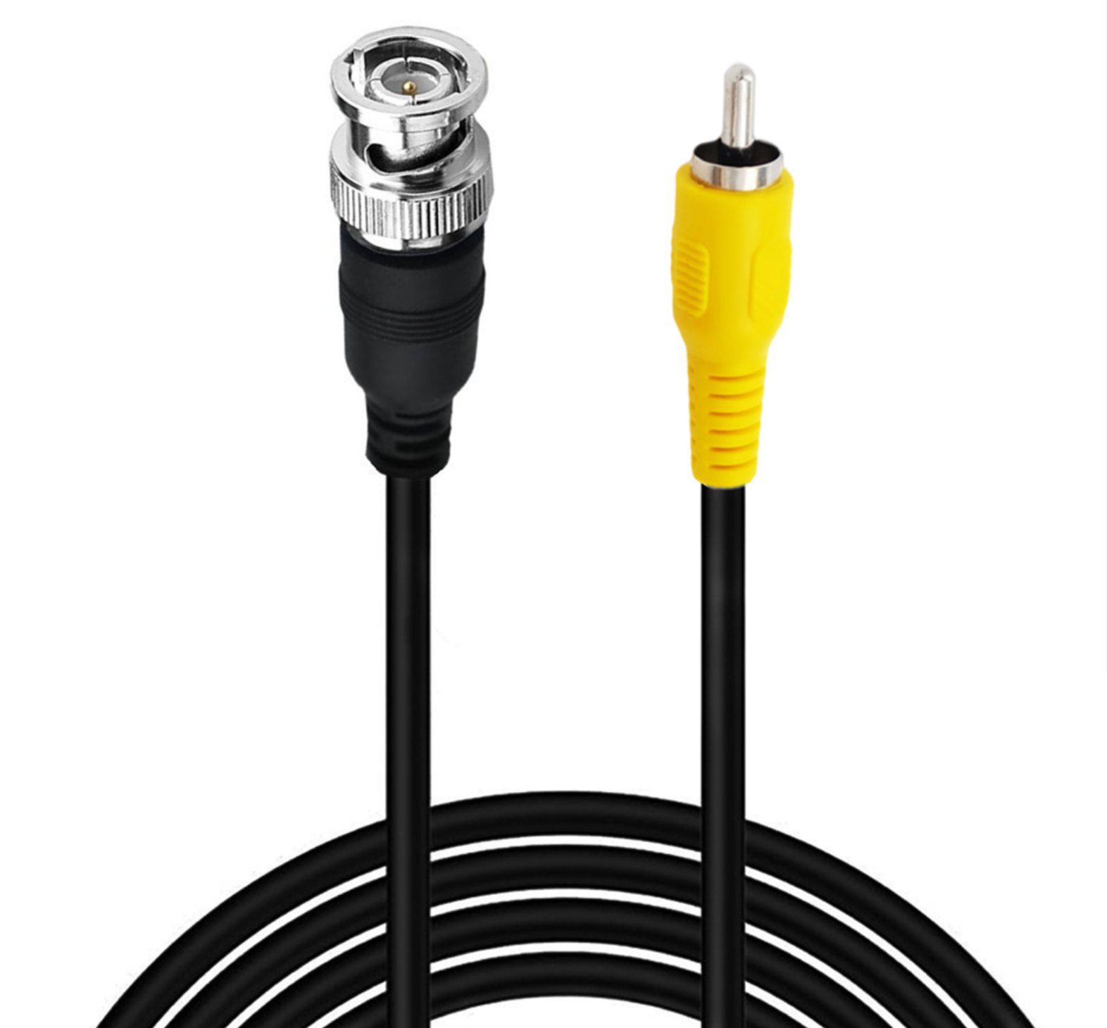 BNC Male to RCA Male Coaxial Video Cable – 1.8m HD Monitoring Lead
