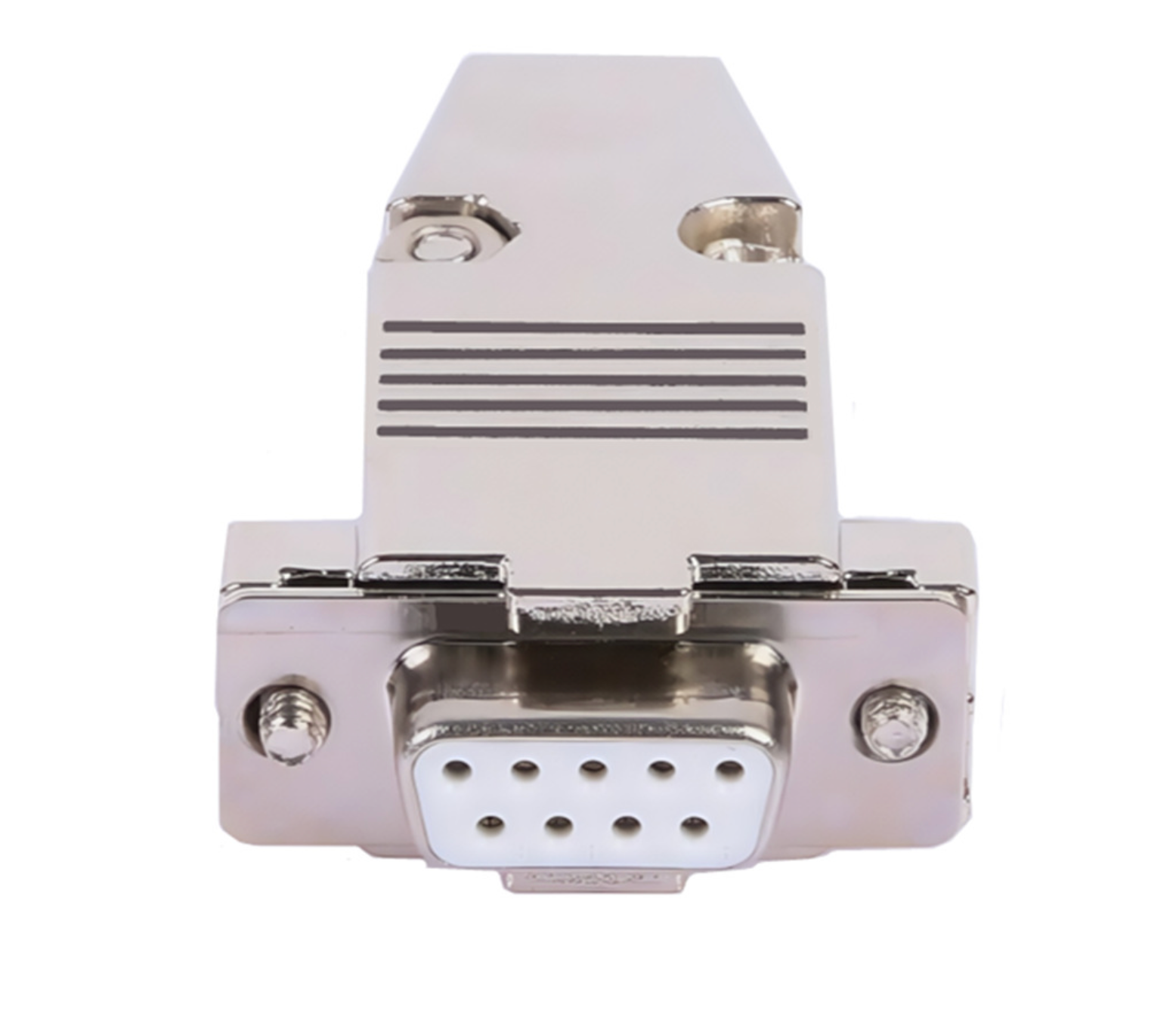 DB9 Female Connector with Metal Housing | Hollow Gold-Plated Pins | RS232 Serial Adapter