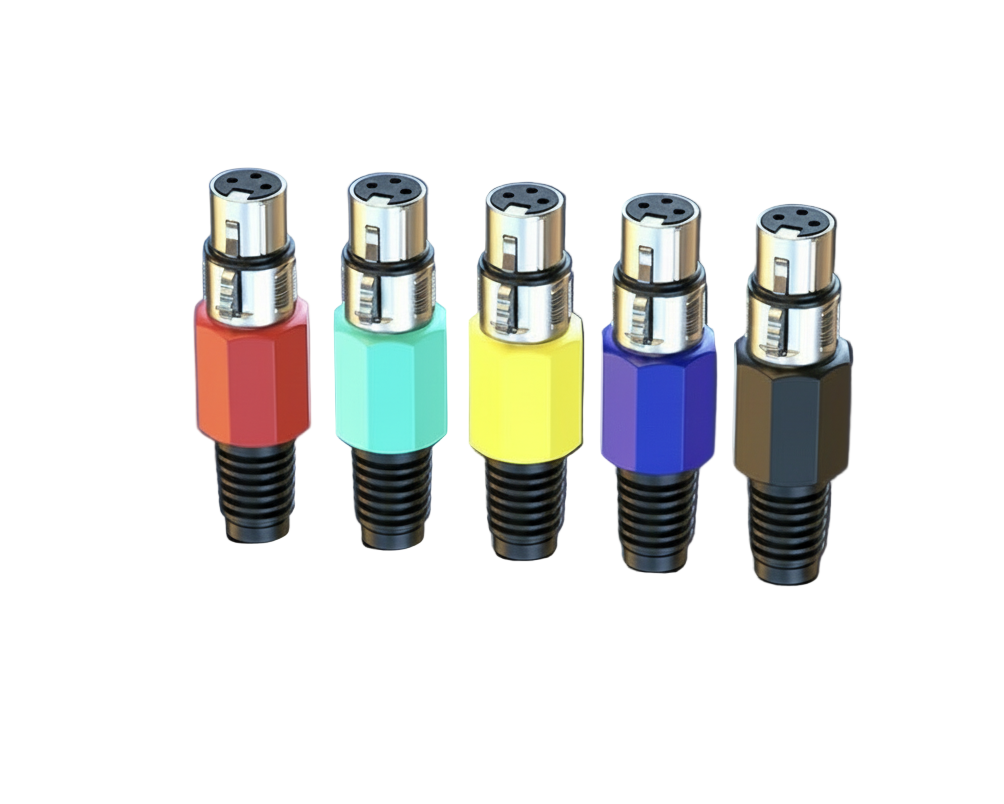 XLR 3-Pin Female Microphone Connector – Metal Solder Socket