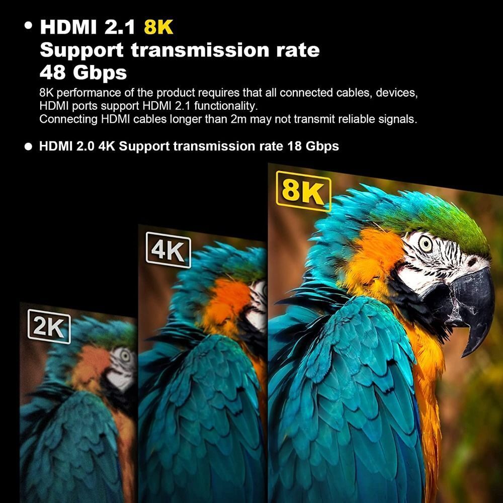8K HDMI right angle adapter