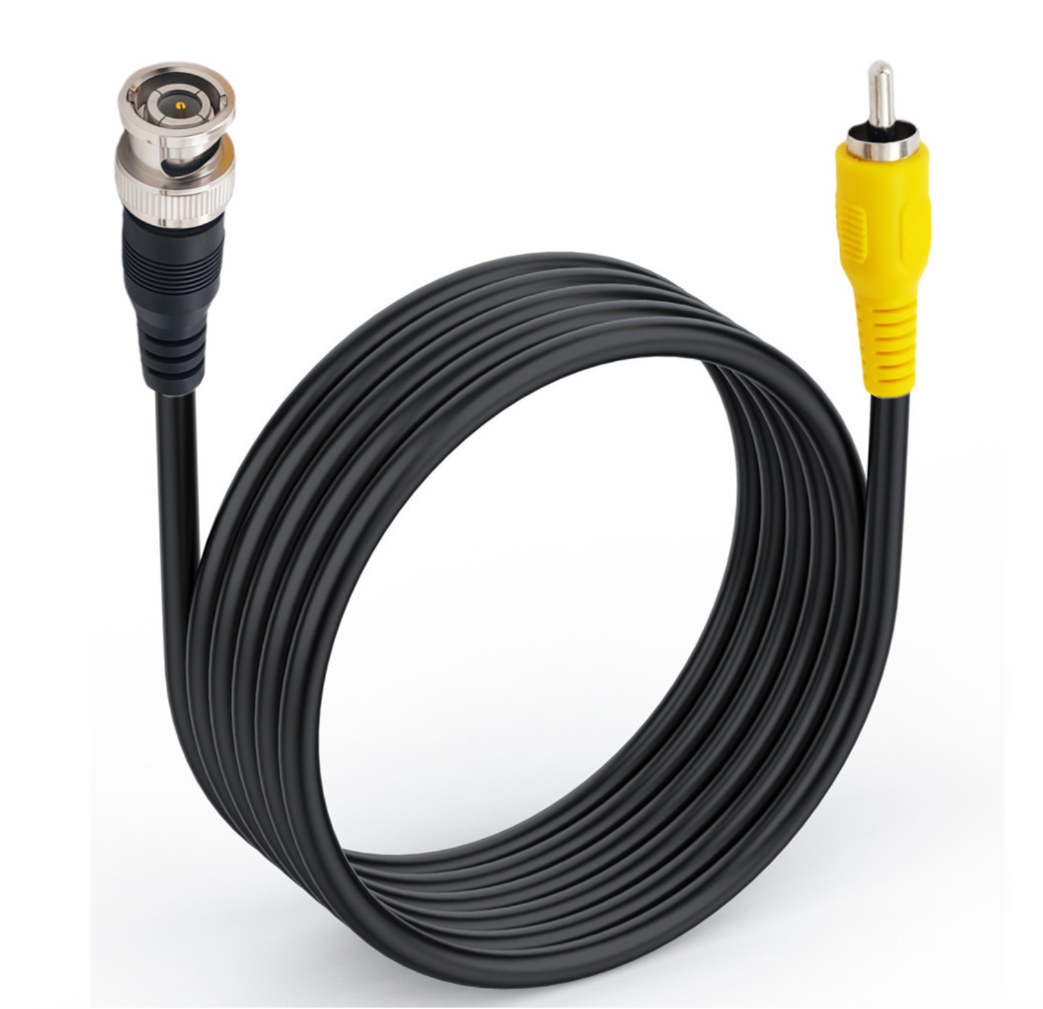 BNC Male to RCA Male Coaxial Video Cable – 1.8m HD Monitoring Lead