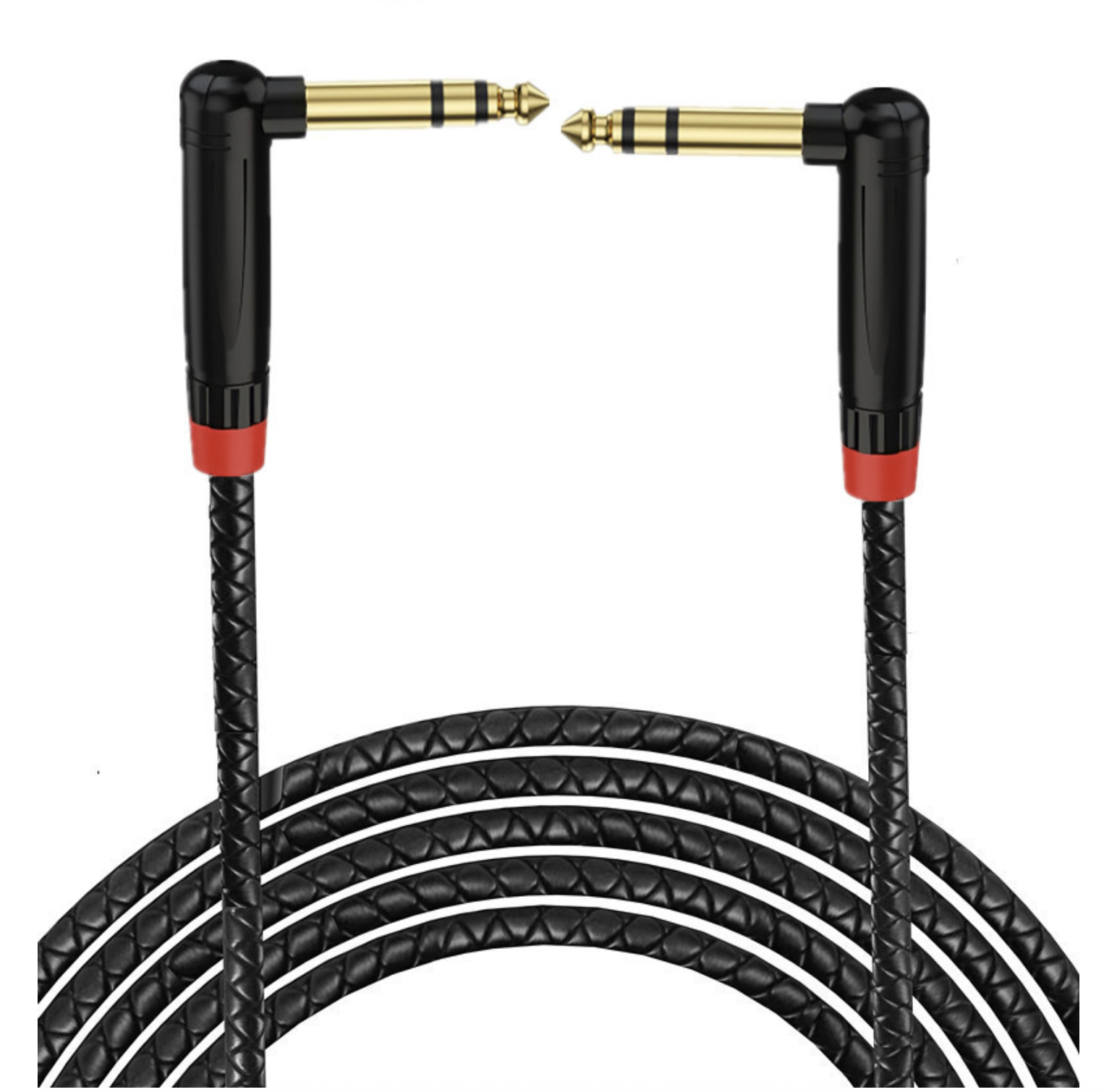 1/4 Inch TRS Instrument Cable | 6.35mm Male to 6.35mm Male Stereo Audio Cable | Balanced Jack Lead