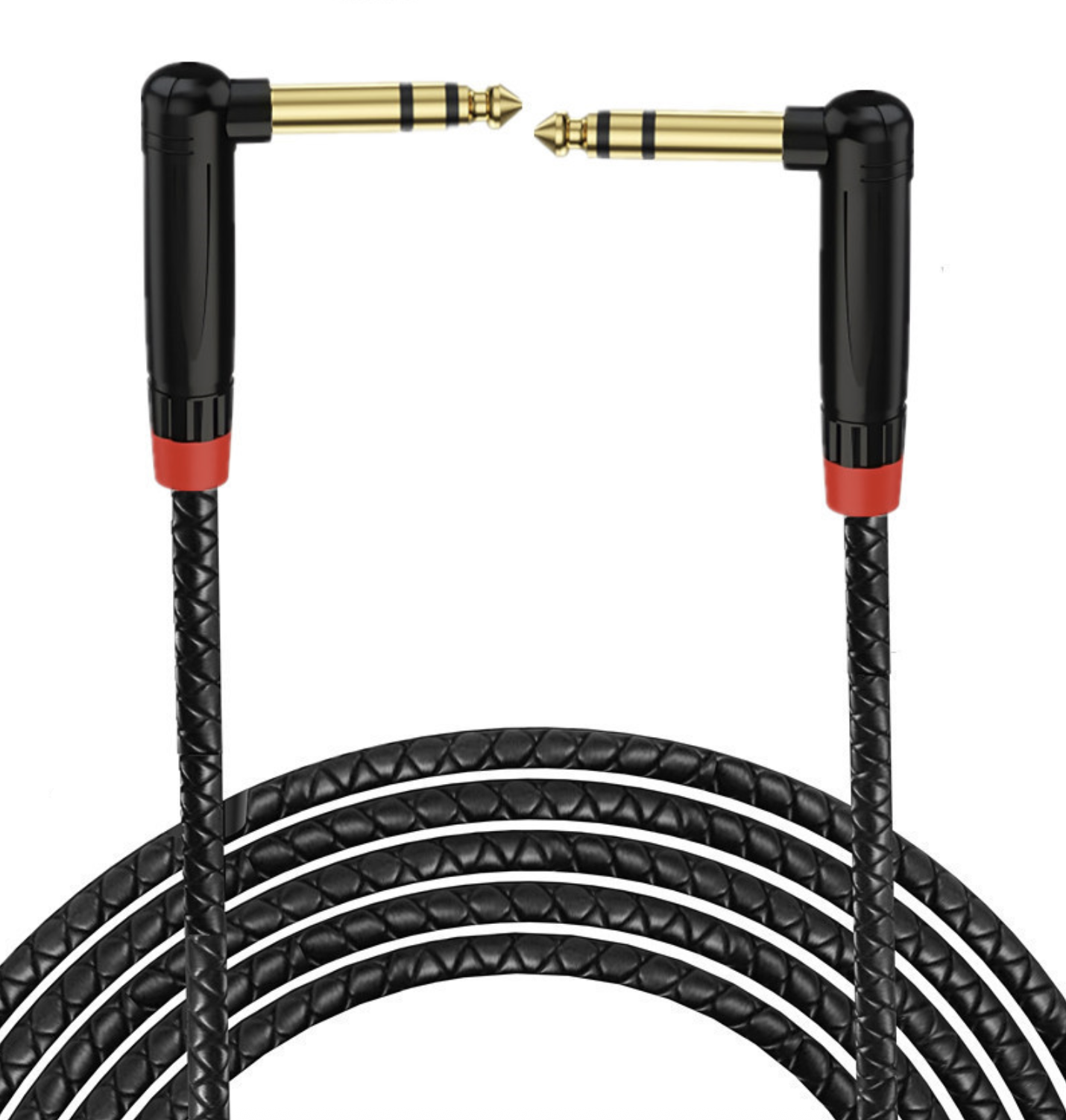 1/4 Inch TRS Instrument Cable | 6.35mm Male to 6.35mm Male Stereo Audio Cable | Balanced Jack Lead