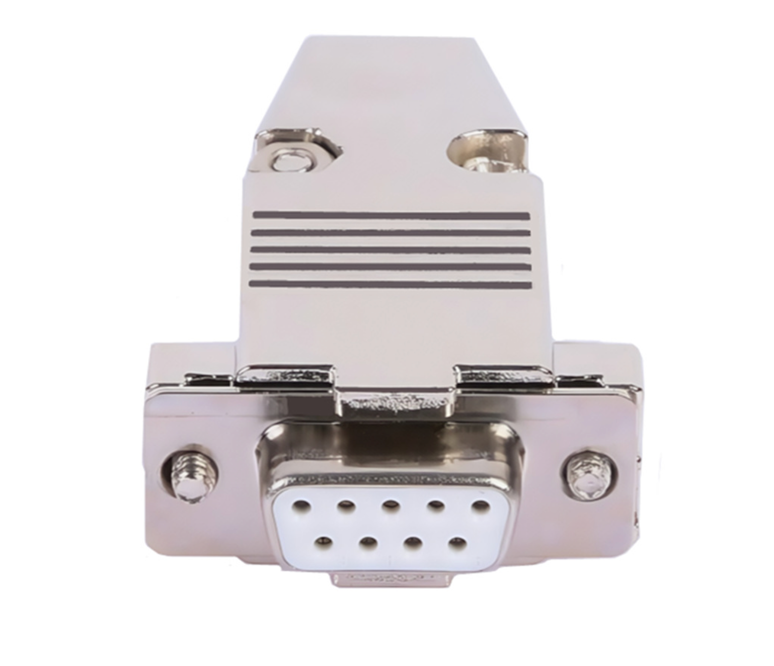 DB9 Female Connector with Metal Housing | Solid Gold-Plated Pins | RS232 Serial Adapter