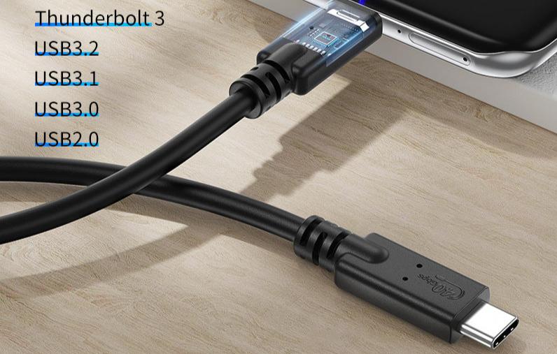USB4 Data PD Fast Charging Cable, USB C Male to Male 40Gbps PD100W