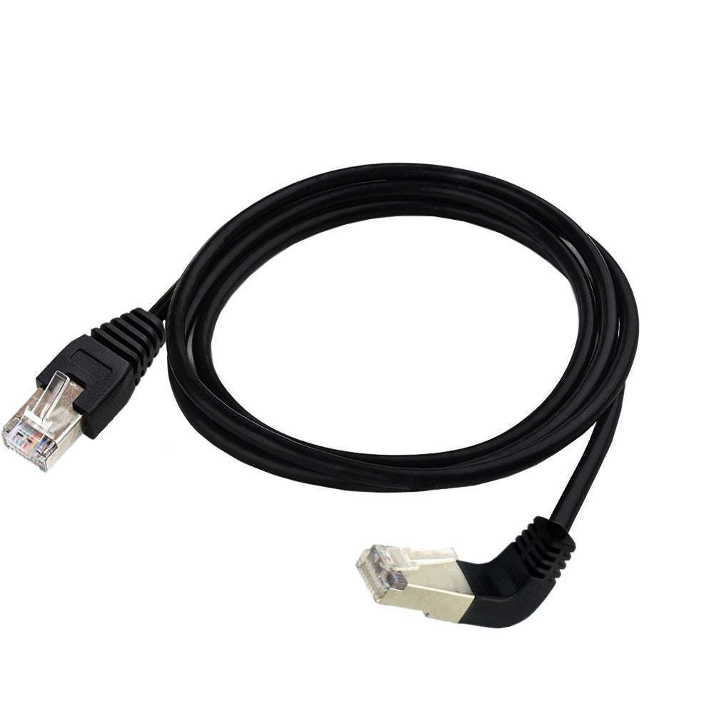 Down angled RJ45 network patch lead