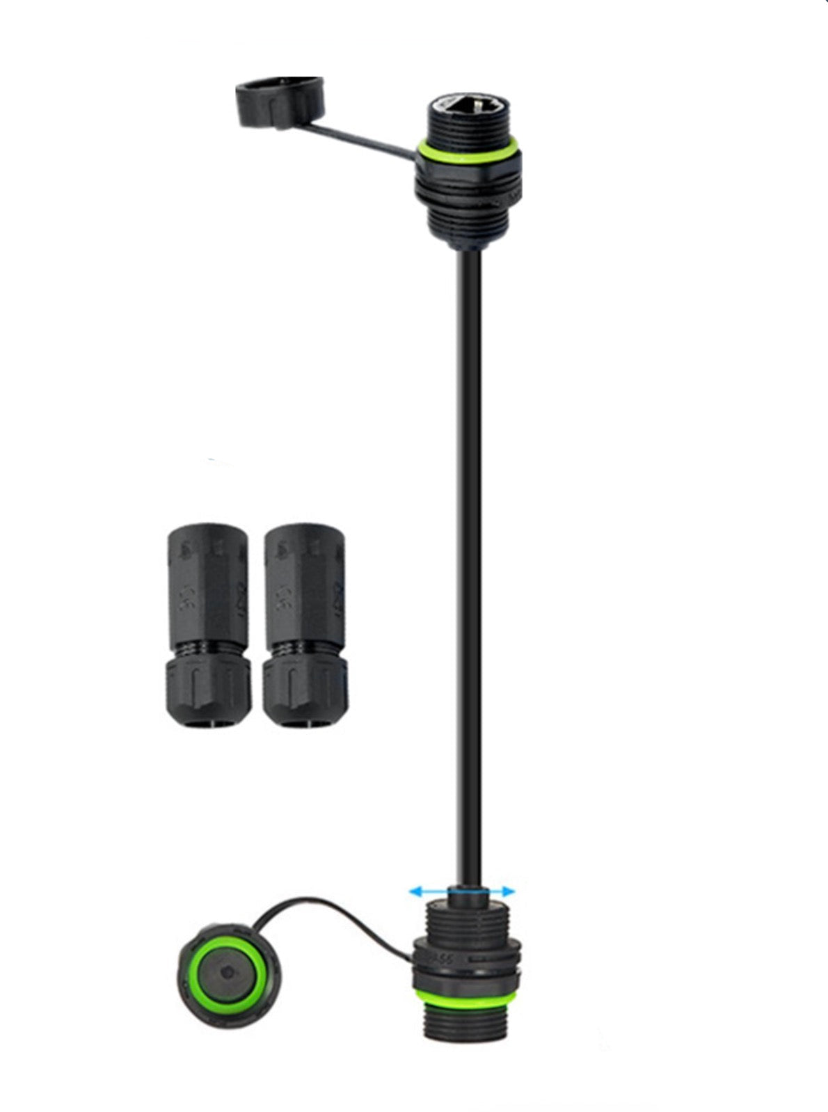 Cat 6 RJ45 female to female M20 waterproof Ethernet coupler IP68 shielded connector