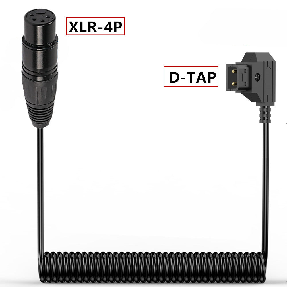 Professional camera power cable D-Tap to XLR
