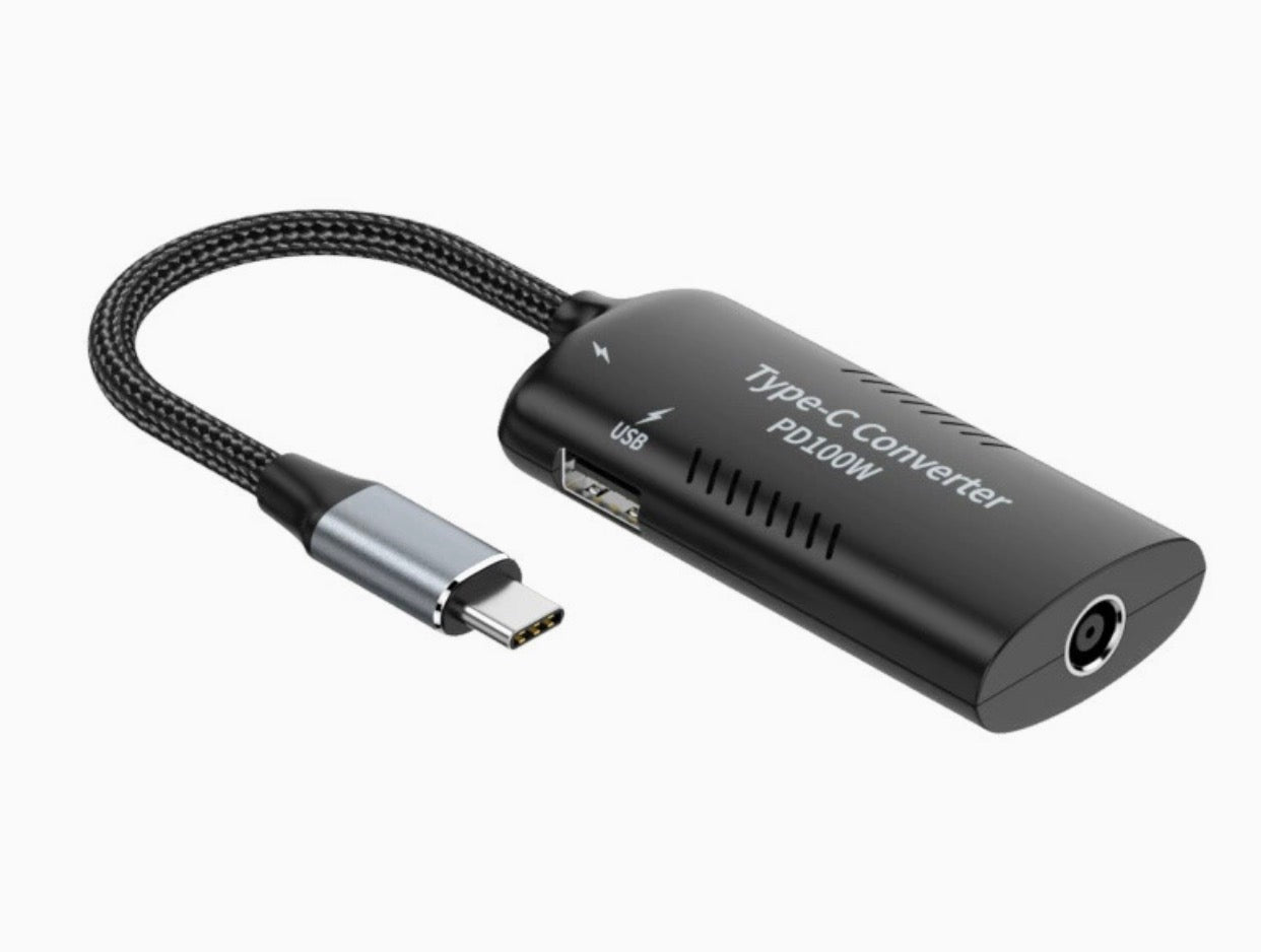 DC 7.4 x 0.6mm input to USB C 100W PD emulator trigger power converter cable