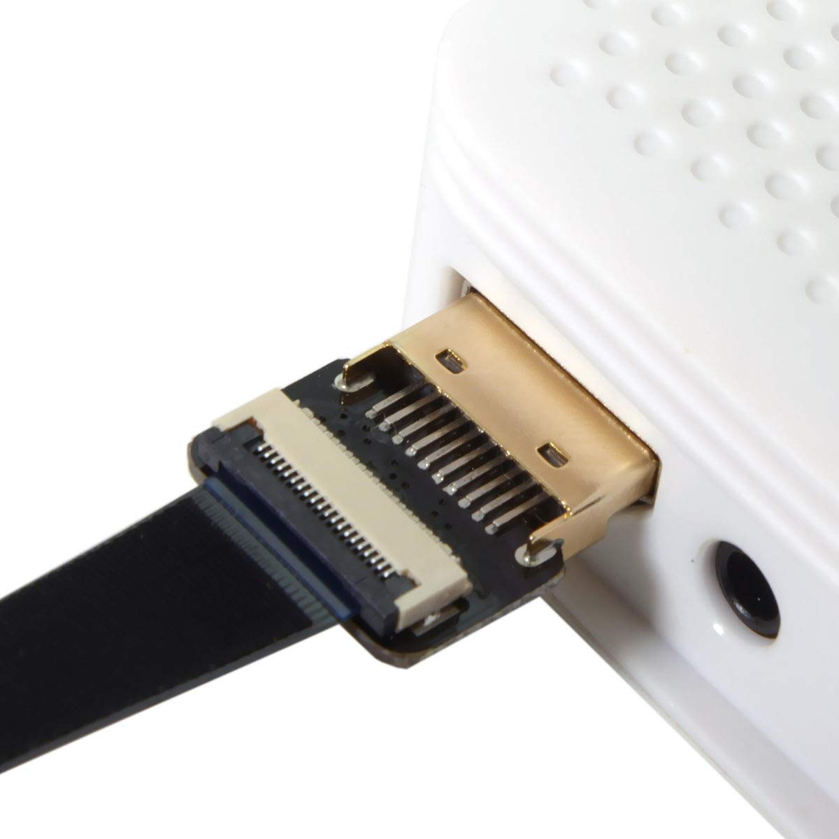 HDMI FPV Cable, Standard HDMI Male Interface to Standard HDMI Male Interface | Left Angle