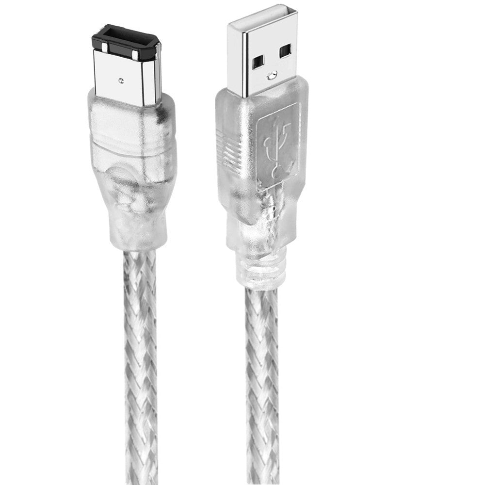 6-Pin IEEE 1394 FireWire 400 to USB 2.0 Male Converter Adapter Cable – 1.8m