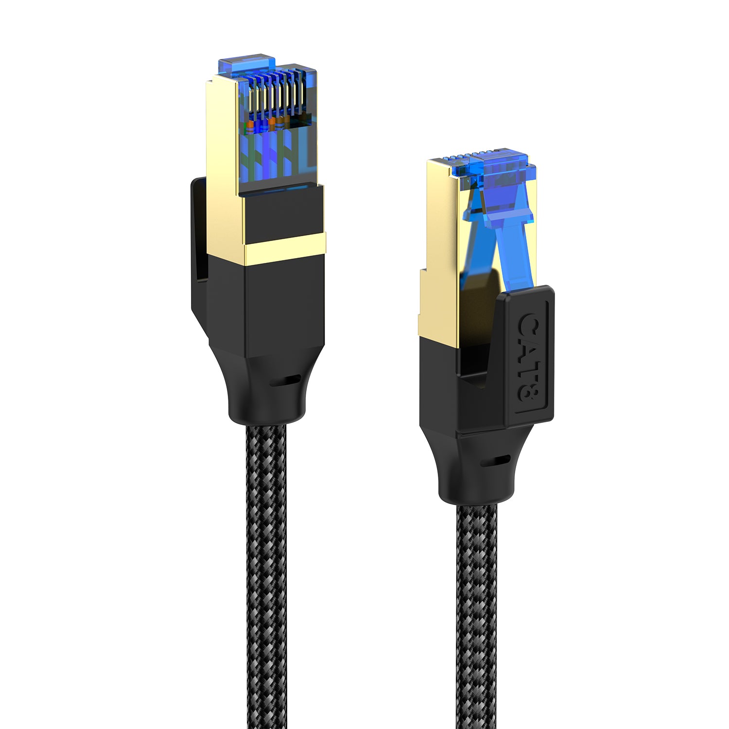 Cat 8 Ethernet Cable, High Speed Gigabit Braided RJ45 Lan Patch Network Cable | 40Gbps 2000Mhz