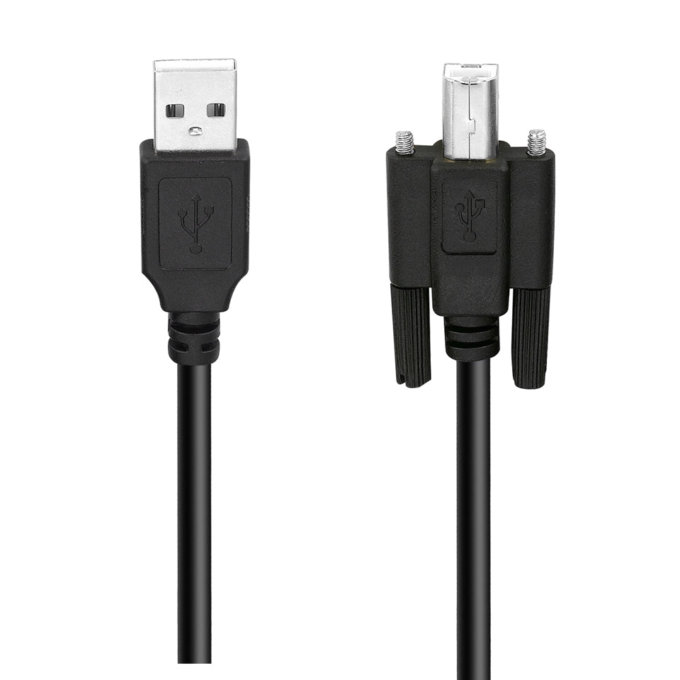 USB 2.0 Type A Male to Type B Male Panel Mount Printer Cable 1.5m