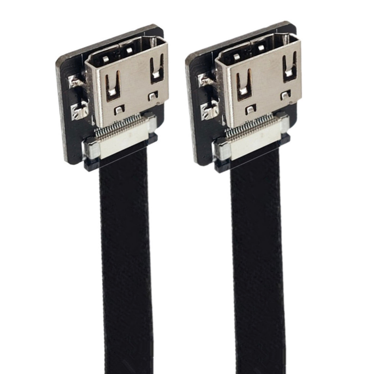 Flat HDMI female coupler cable for FPV systems