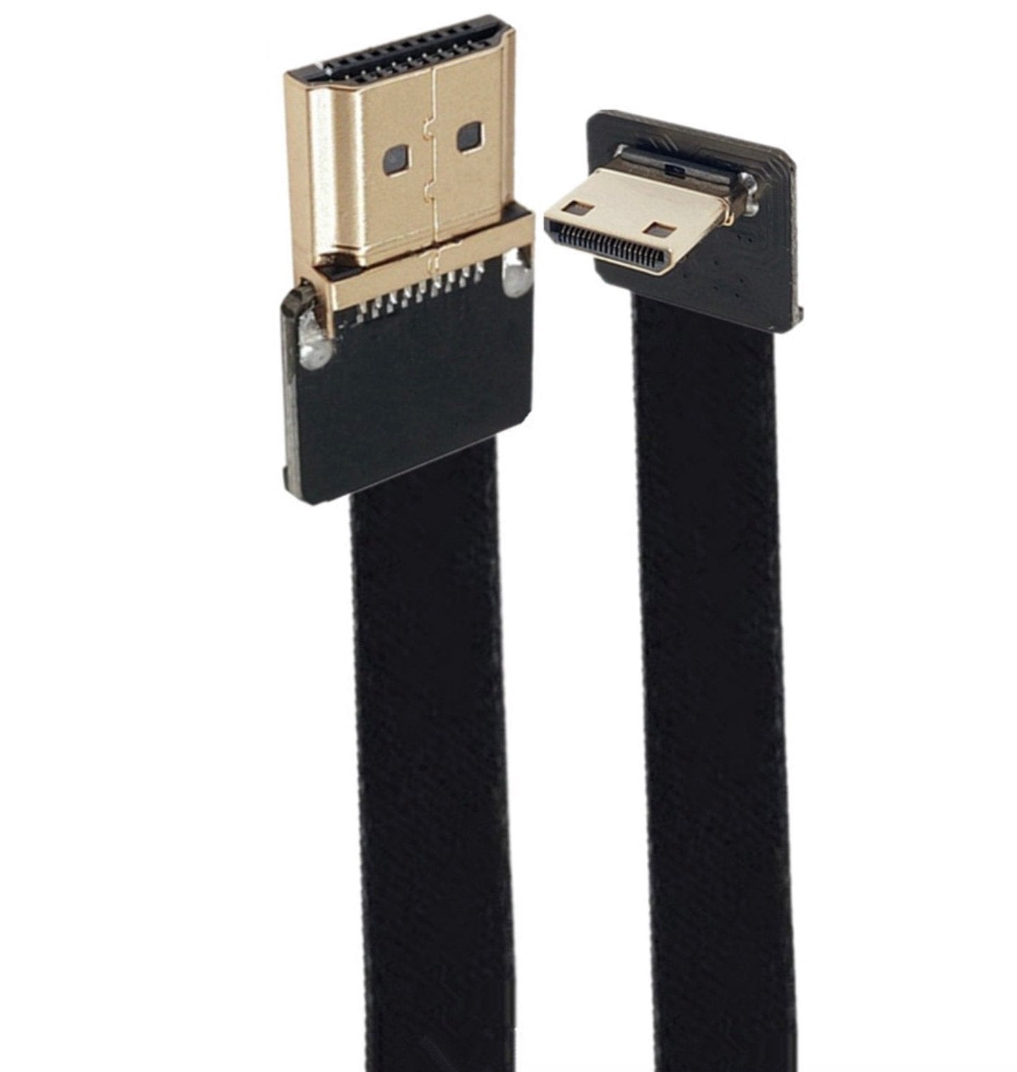 HDMI male to Mini HDMI angled FPV cable 0.5m