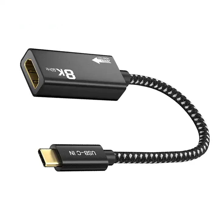 USB C Male to HDMI Female Video Extension Cable 8K 60HZ