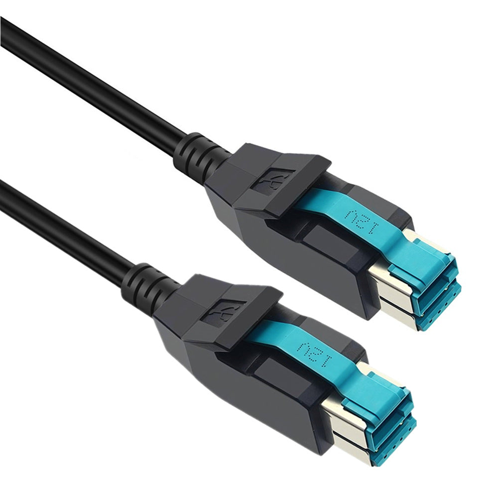 IBM POS 12V PoweredUSB cable 2 m black