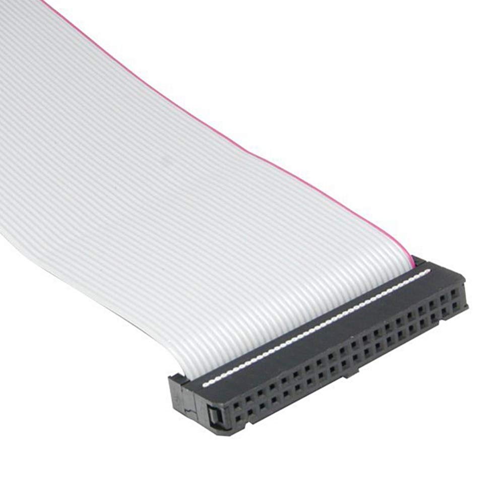 IDE ribbon cable close up connector