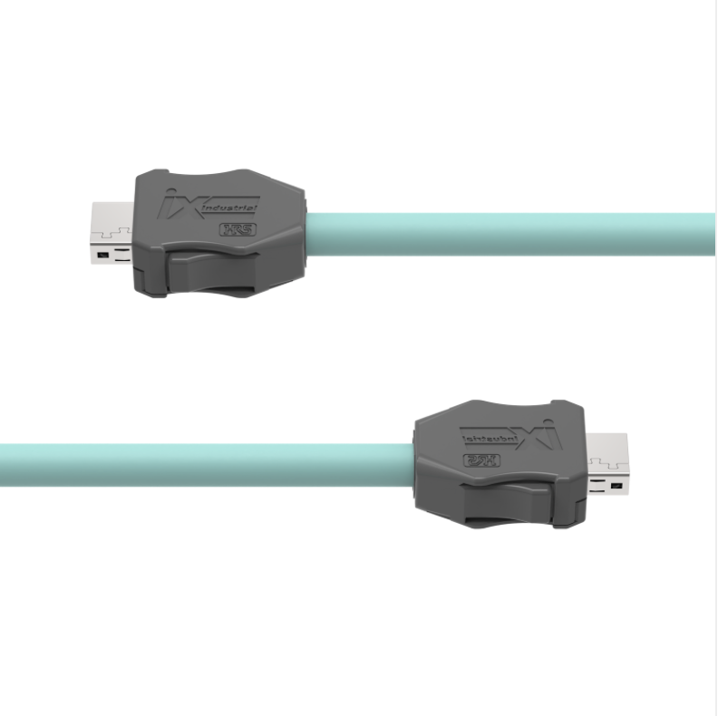 HDMI cable with connectors on a white background