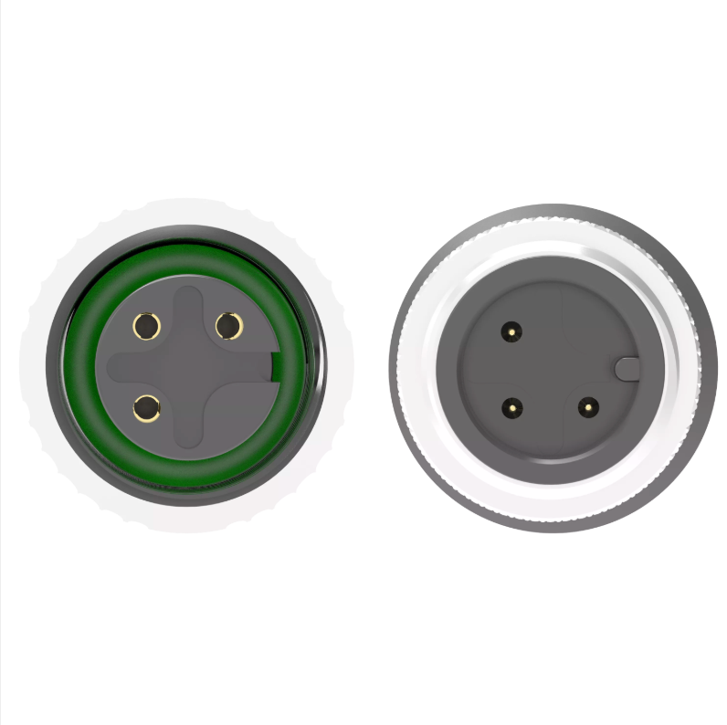 Industrial M12 A-code 3-pole male to female extension cable