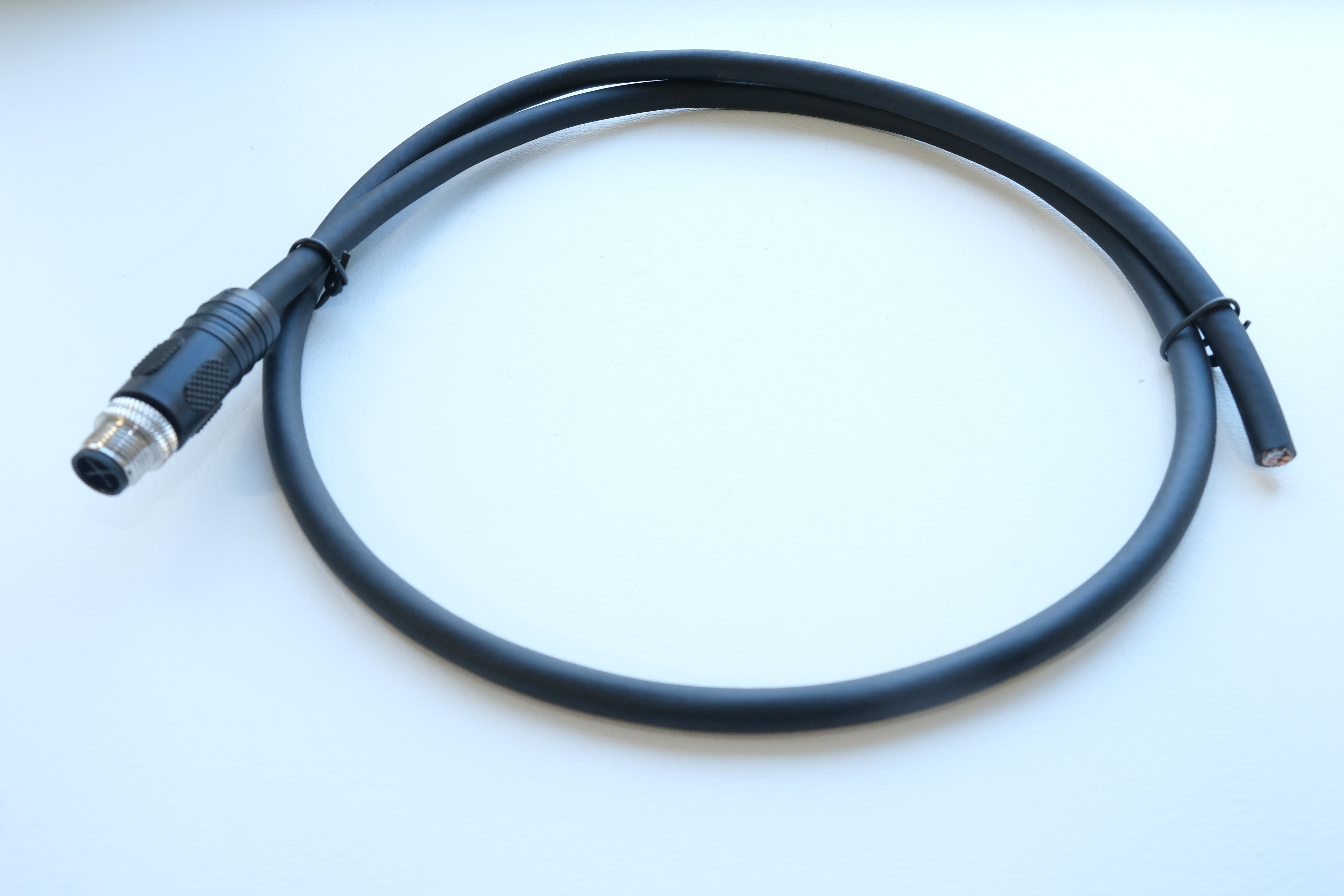 Industrial M12 S coded power cable drag chain rated