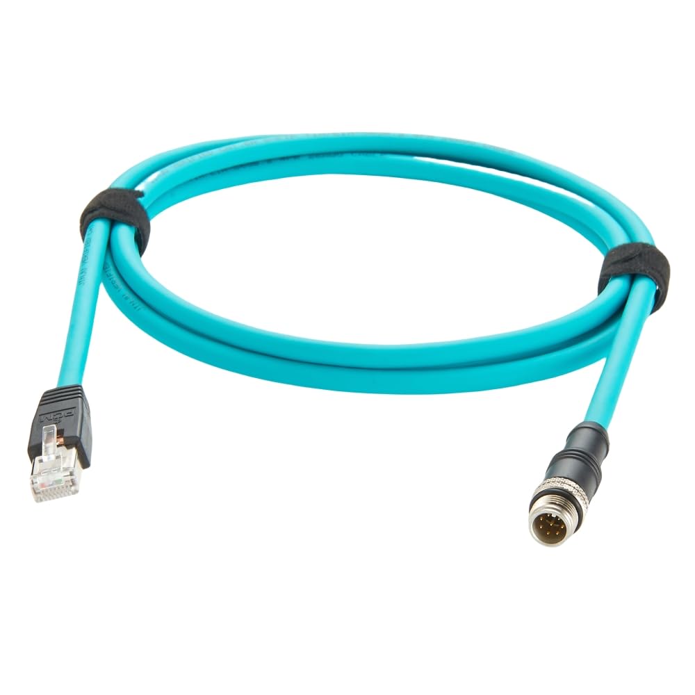 M12 8Pin A Code to RJ45 CAT6A Industrial Ethernet Cable | M12 Male to RJ45 GigE Vision Patch Cord High Flex Shielded Extension Connector