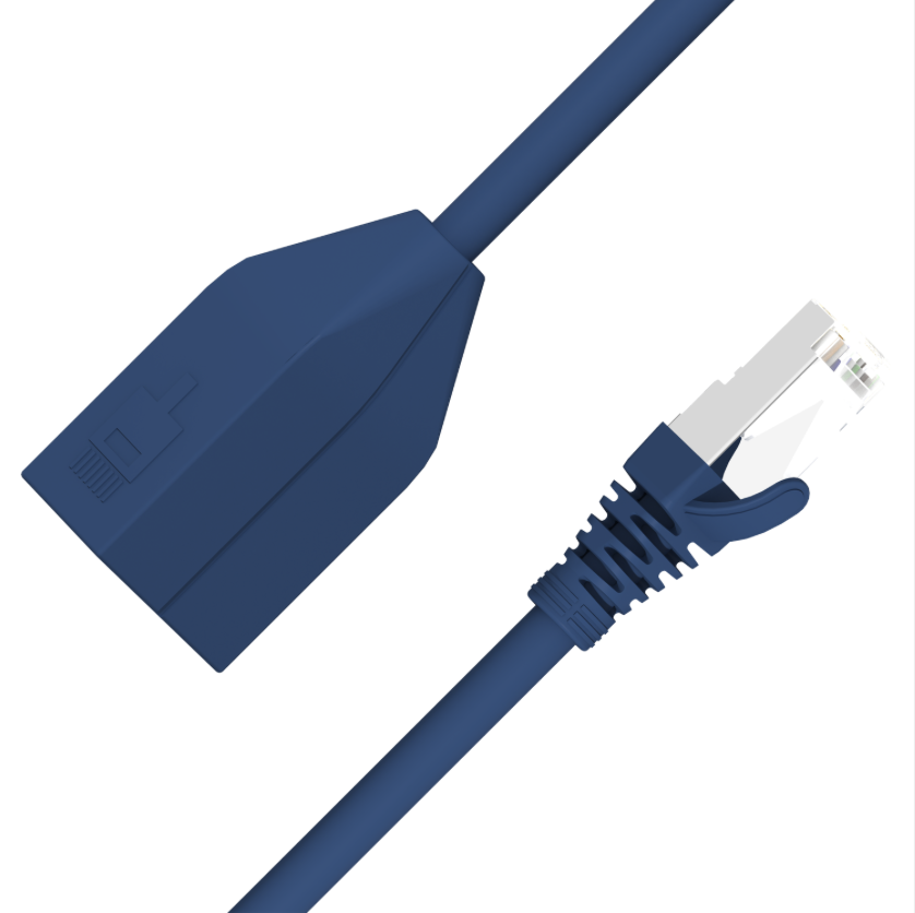 MPTL CAT6A S/FTP cable adapter 26AWG with inline housing and RJ45 plug