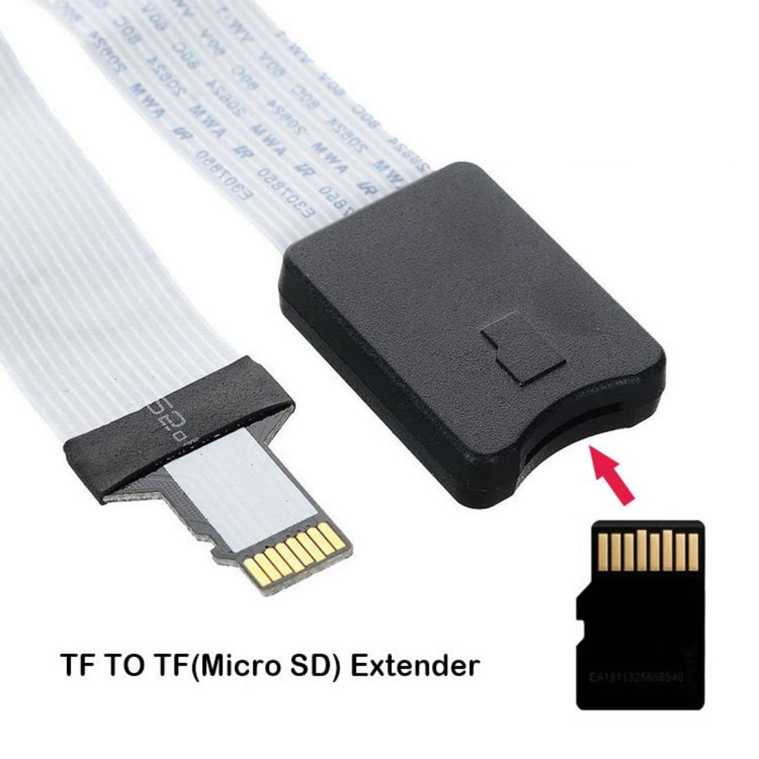 Micro SD TF Male to TF Female Memory Card Kit Extender Soft Flat FPC Cable