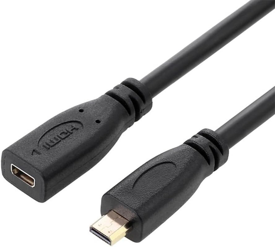 Micro HDMI 1.4 male to female extension cable 0.3m Type D