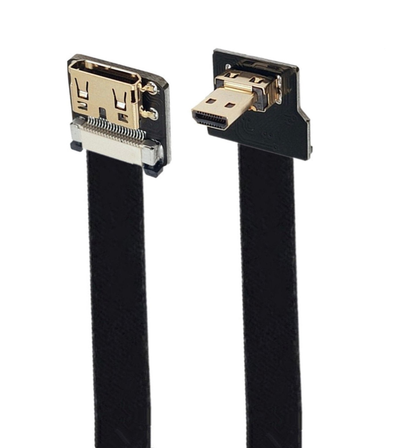 Micro HDMI to Mini HDMI flexible flat video lead