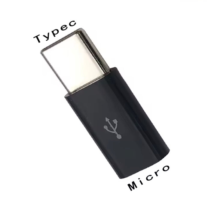 Micro USB female to USB-C male adapter converter for charging and data extension