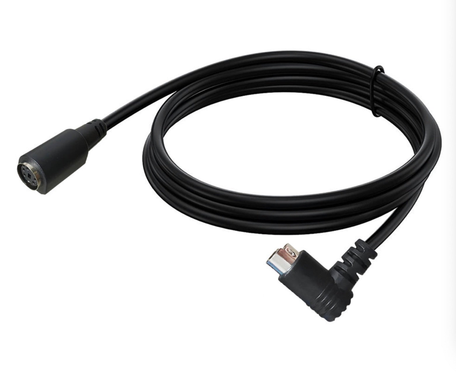 Mini DIN 5-pin male to female audio video extension cable