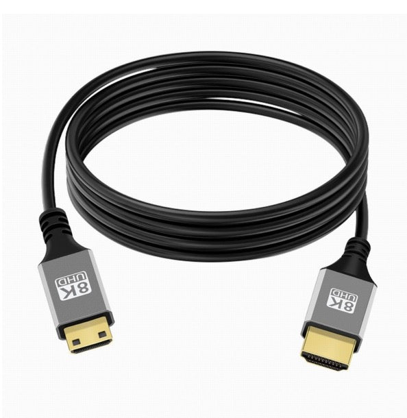 Mini HDMI to HDMI braided cable 4K 60Hz