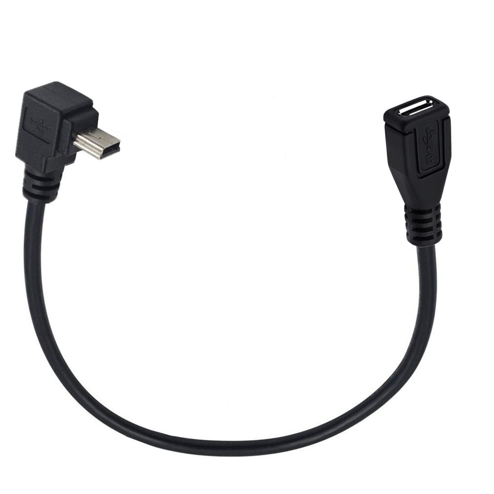 USB 2.0 Mini B male to Micro USB female adapter cable