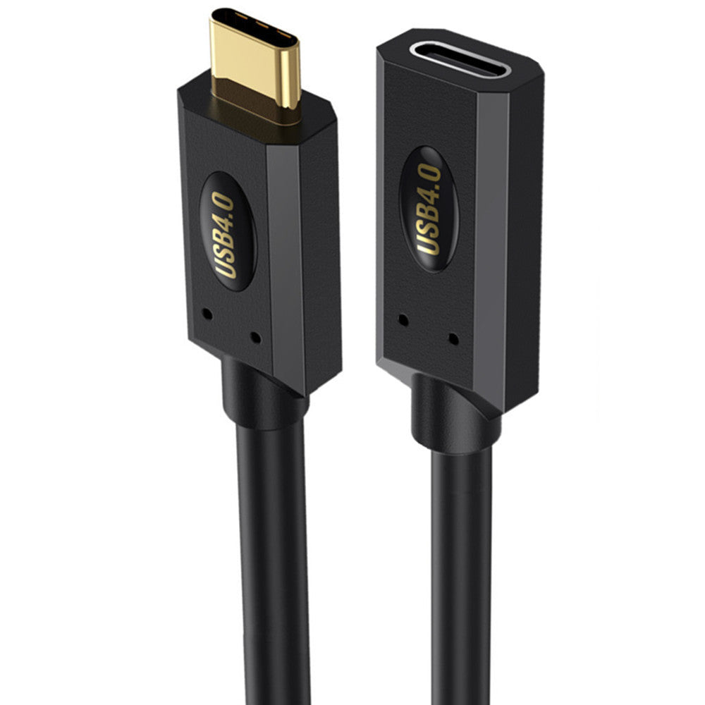 USB 4.0 USB C Male to Female Coiled Extension Cable 80K60Hz 240W 5A 40Gbps