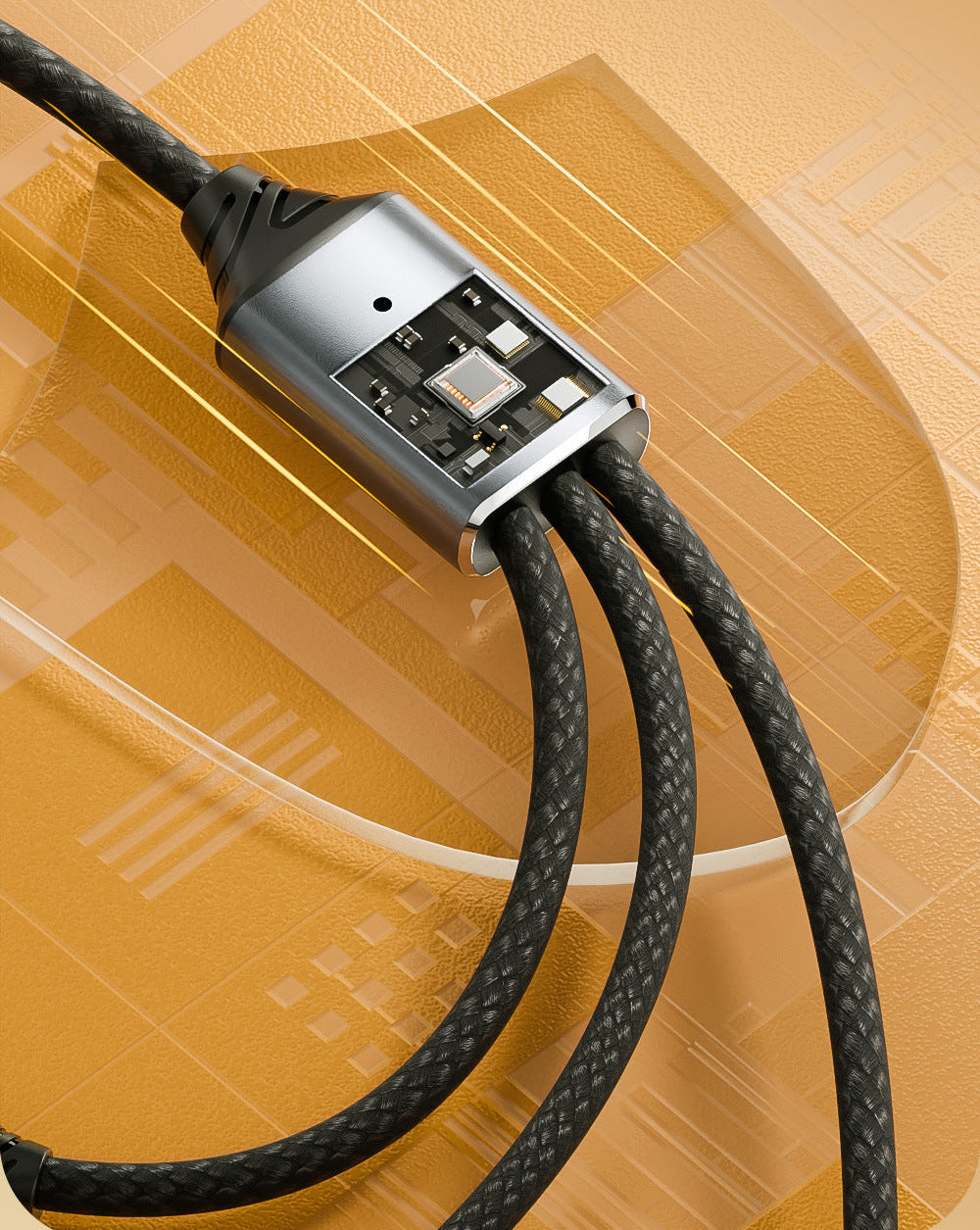 USB C to USB C 3 Ports Hub | 1 to 3 Type C Data Splitter for Laptop, Desktop, Phone, Mouse & Keyboard