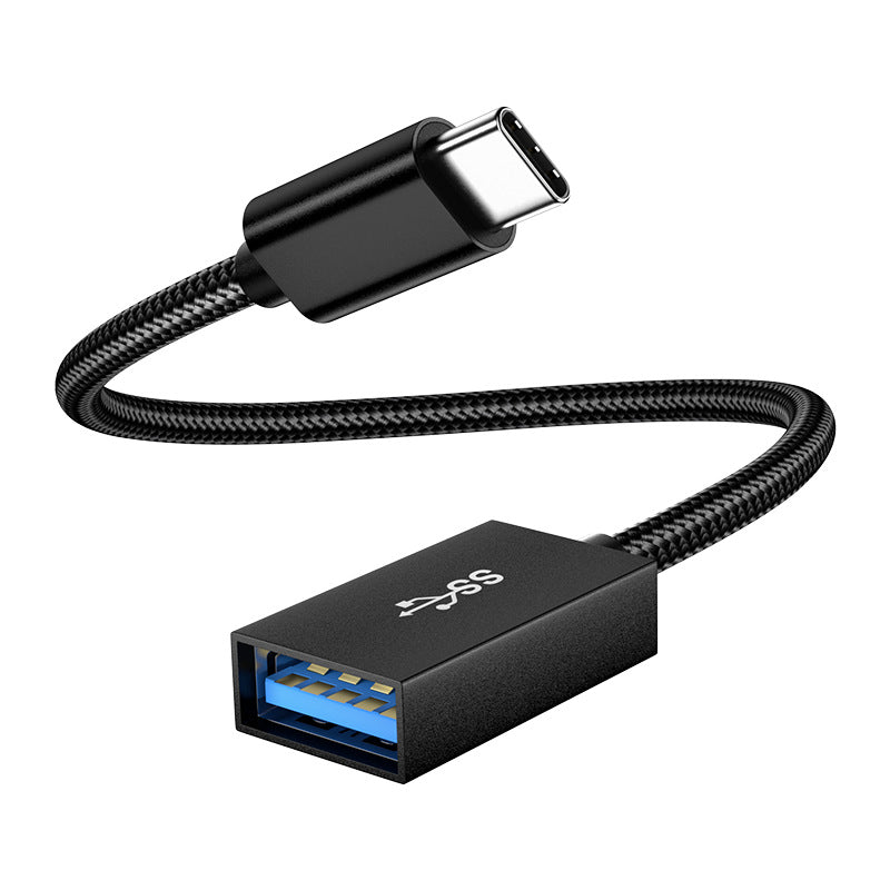 USB-C Male to USB-A 3.1 Female OTG Adapter Cable – Fast Data Transfer & Charging