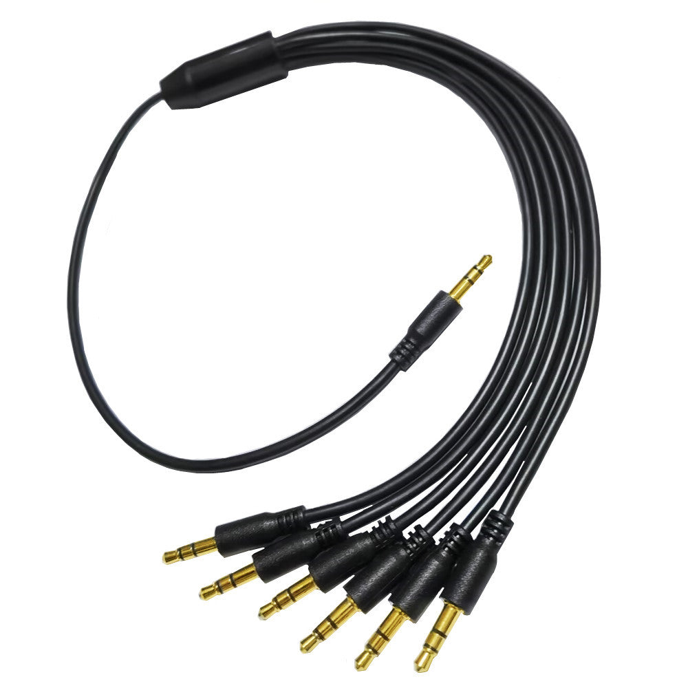 3.5mm 3Pole to 6 x 3.5mm 3Pole TRS Stereo Jack Headphone Audio Cable 1m