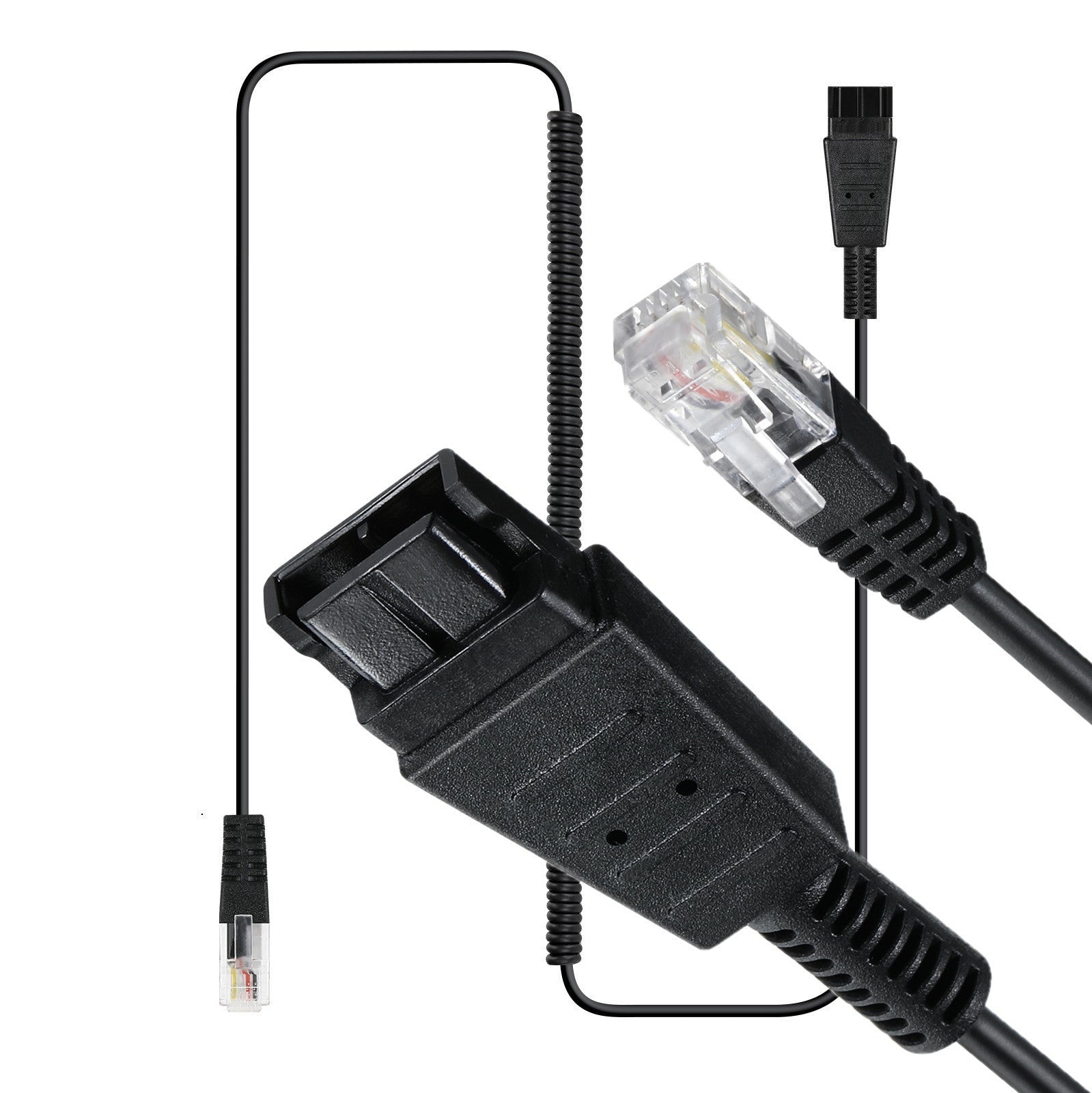 RJ9 QD 4P4C Cable for Plantronics Quick Disconnect Headset