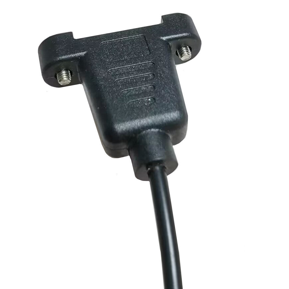 USB C Female Panel Mount to Type C + Micro 5Pin Charging Splitter Cable