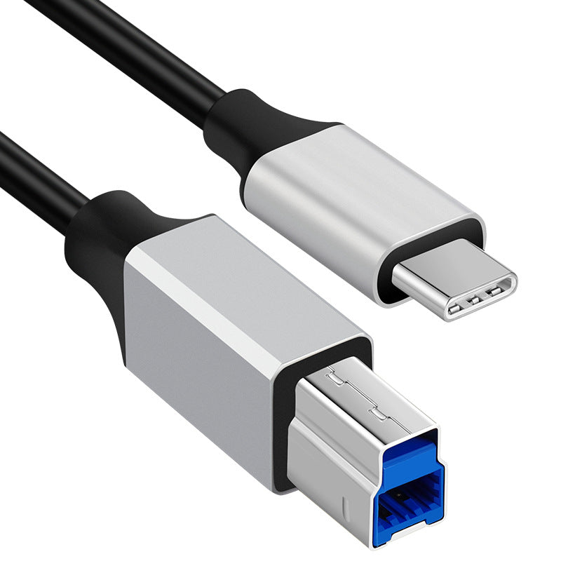 USB-C 3.1 to USB 3.0 Type-B Printer Cable – Data Transfer Extension Cable