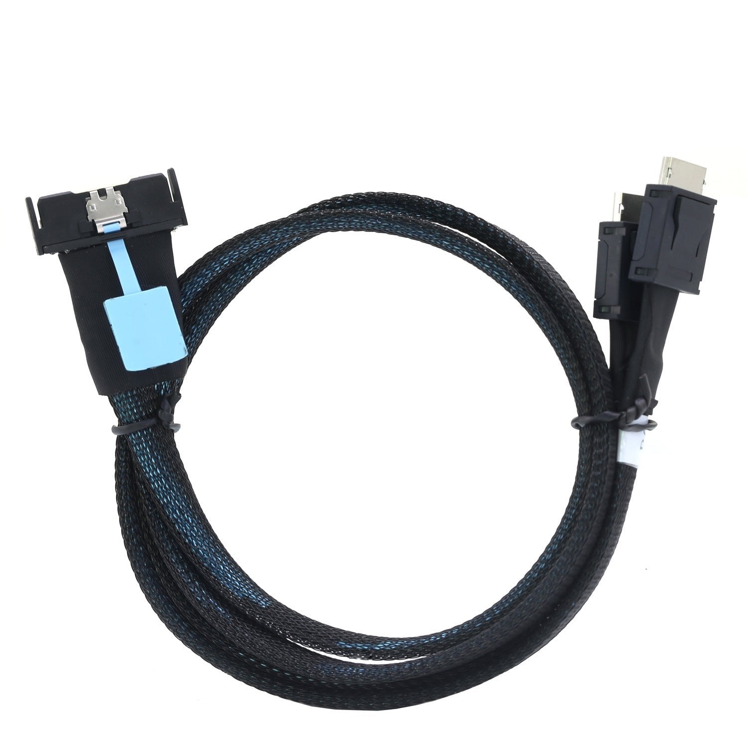 Gen5 MCIO 8X 8I 74P to Dual Oculink PCI Express 5.0 SFF-8611 4I Server High Speed Data Transfer Cable