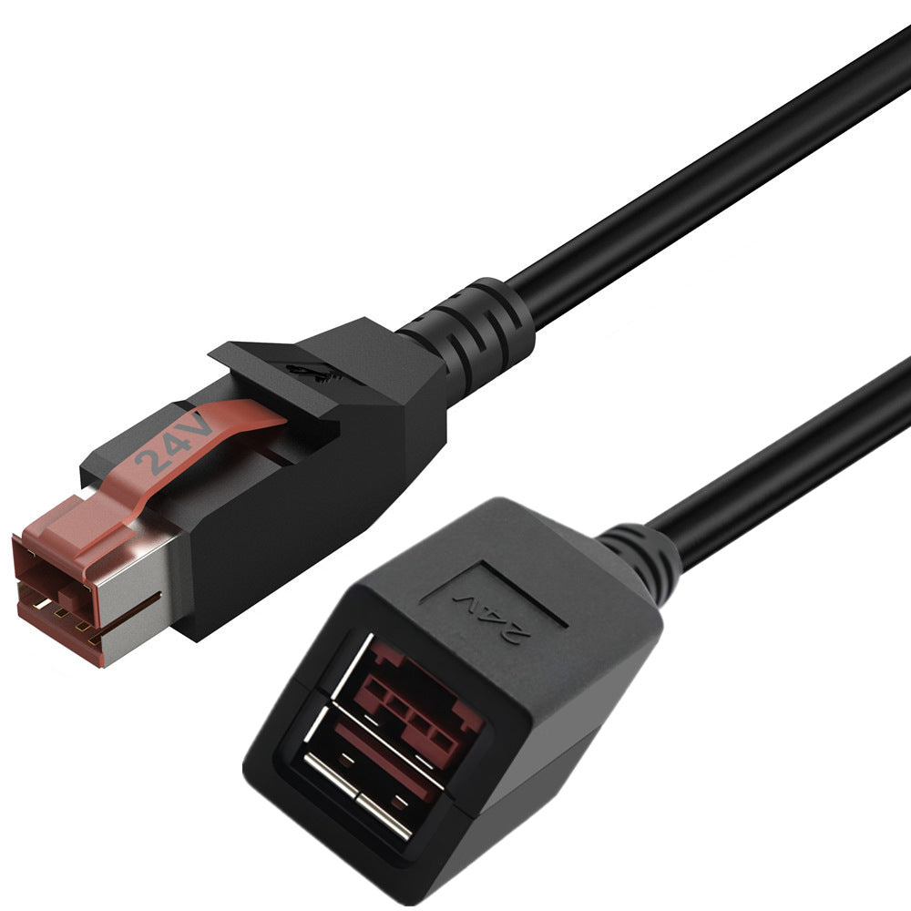 POS terminal 24V PoweredUSB male to female cable