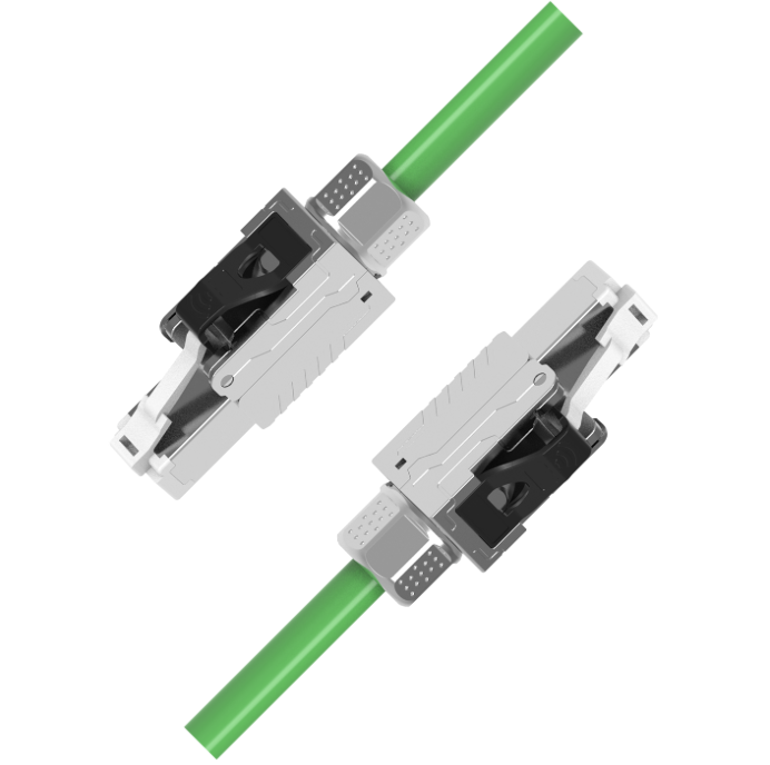 PROFINET Type A CAT6A RJ45 male to RJ45 male industrial Ethernet cable with heavy-duty plug